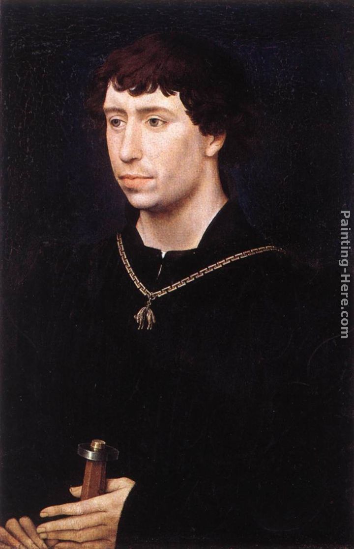 Portrait of Charles the Bold painting - Rogier van der Weyden Portrait of Charles the Bold art painting